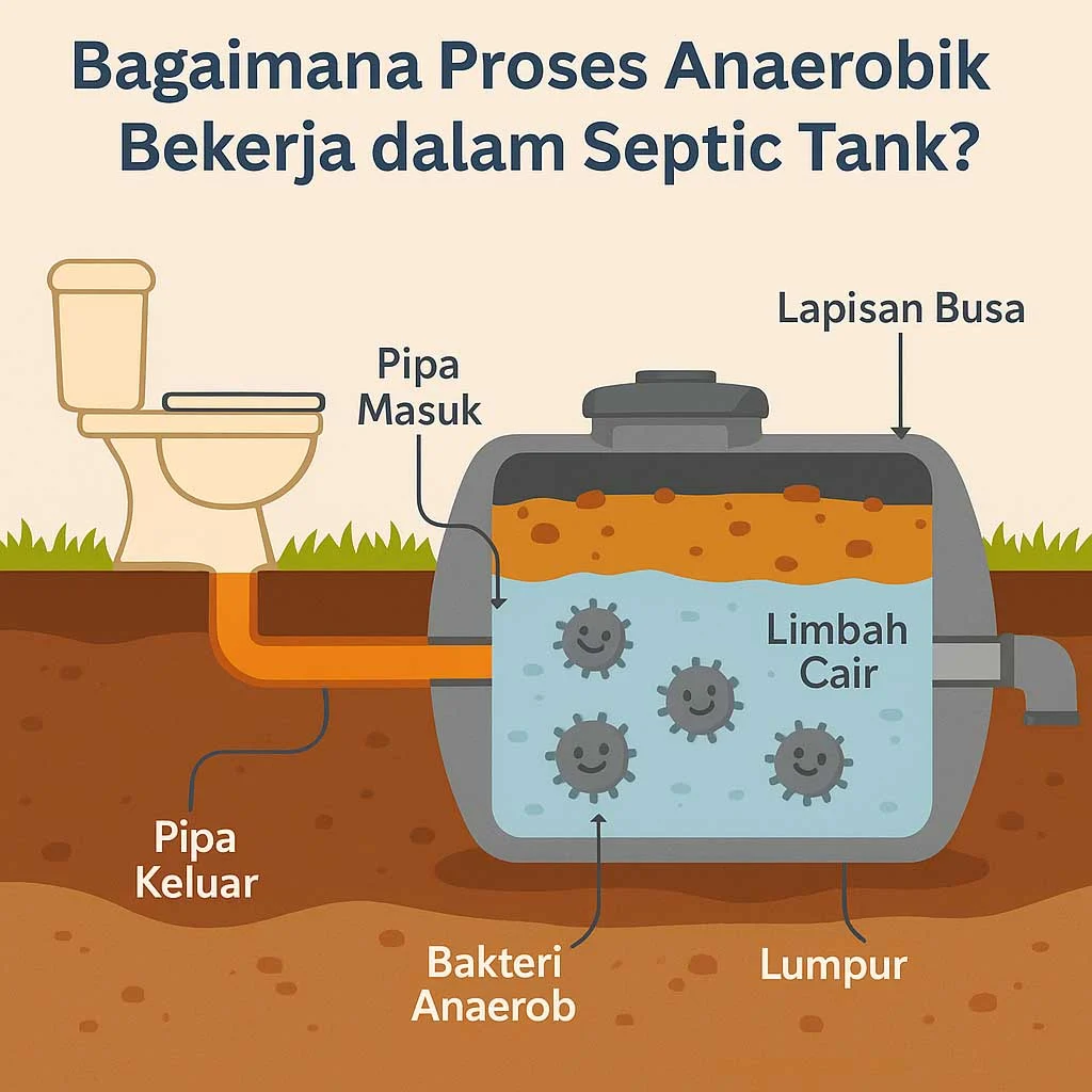 cara kerja septictank anaerob
