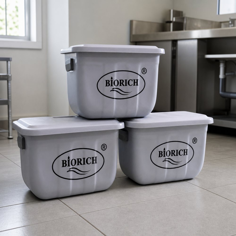 Grease trap fiberglass BIORICH tipe portable untuk dapur rumahan dan komersial kecil