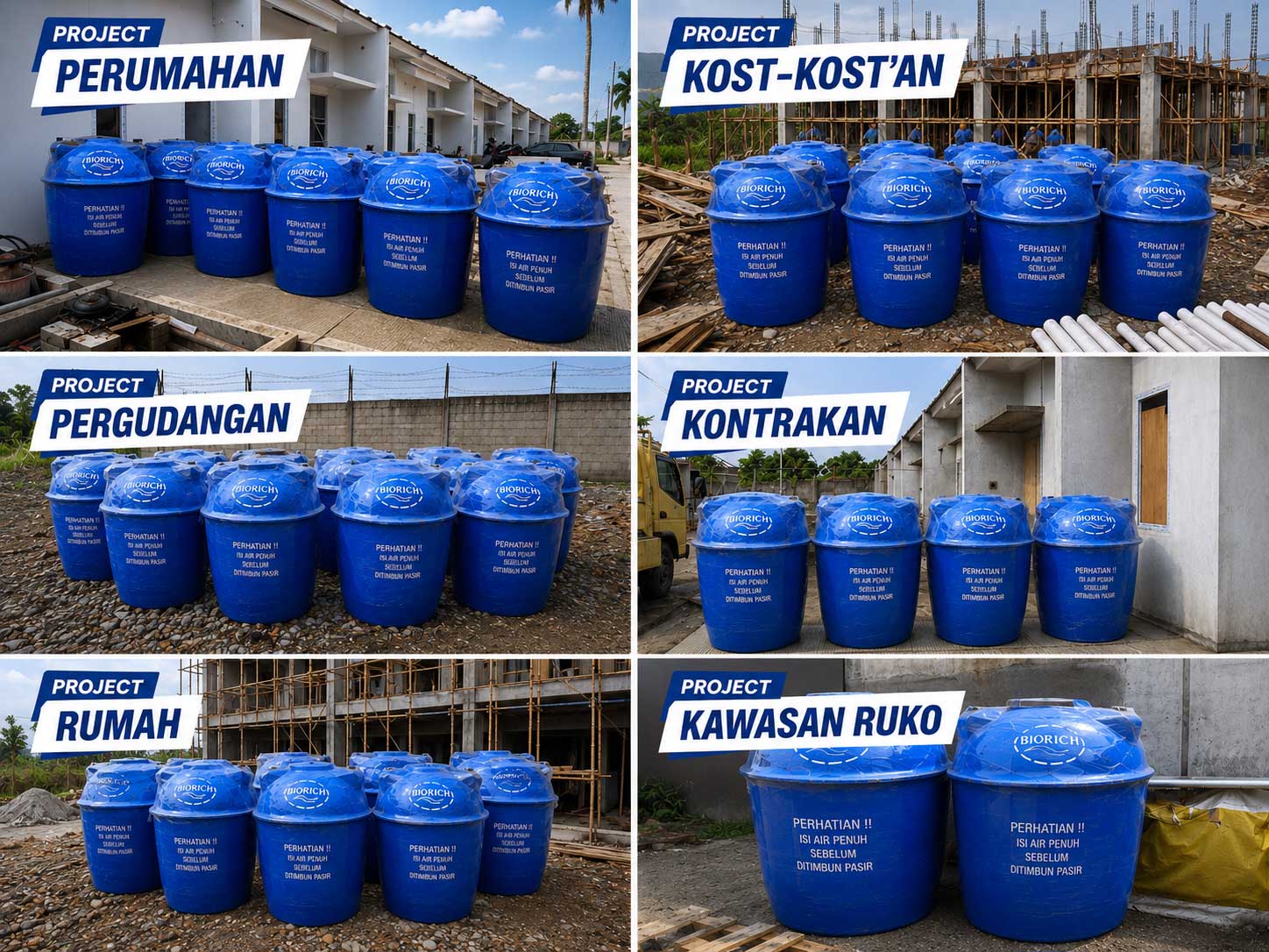 Portofolio proyek Septic Tank BIORICH BSR Series