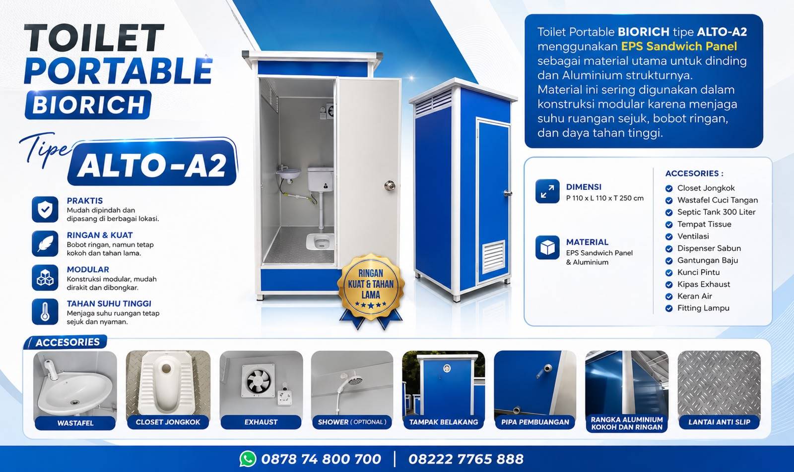 Brosur Toilet Portable EPS BIORICH ALTO-A2