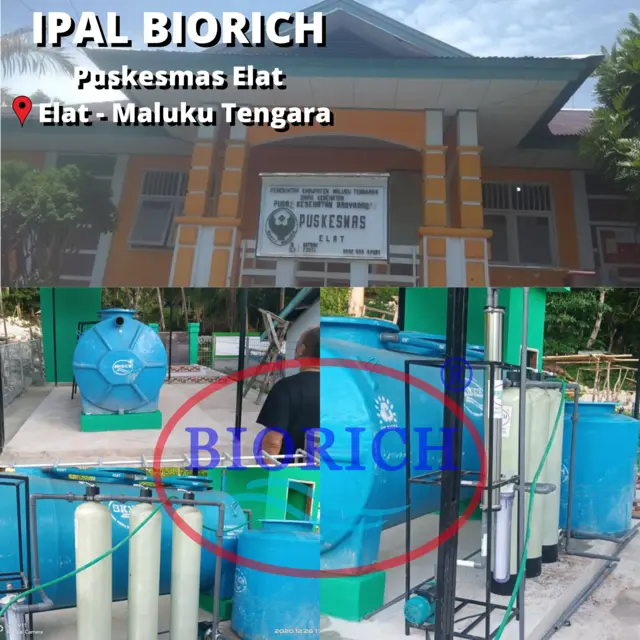 Instalasi IPAL BIORICH di Puskesmas Elat, Maluku Tenggara