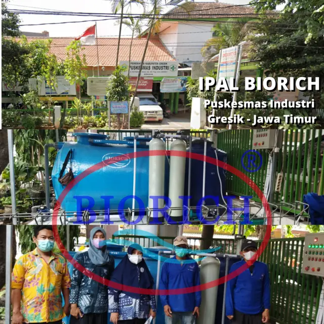 Instalasi IPAL BIORICH di Puskesmas Industri, Gresik, Jawa Timur