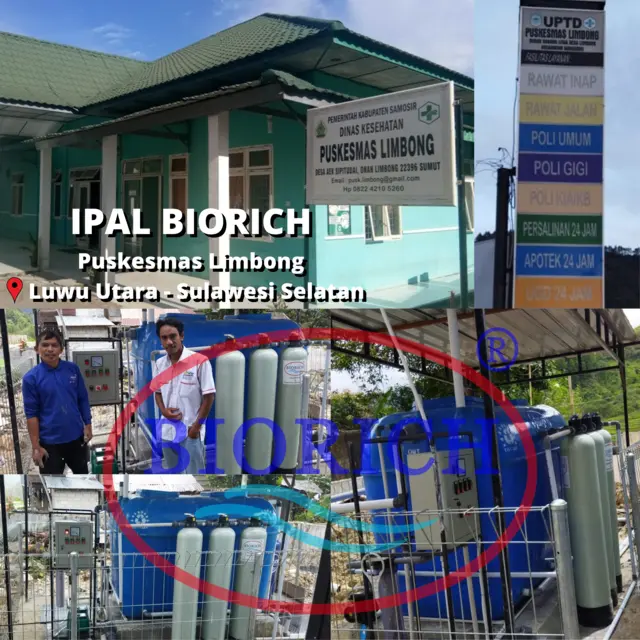 Instalasi IPAL BIORICH di Puskesmas Limbong, Luwu Utara, Sulawesi Selatan