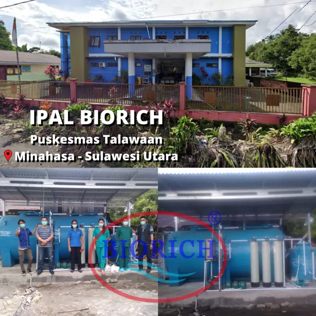 Instalasi IPAL BIORICH di Puskesmas Talawaan, Minahasa, Sulawesi Utara