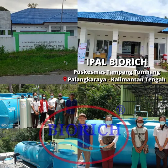 Instalasi IPAL BIORICH di Puskesmas Tampang Tumbang, Gunung Mas, Kalimantan Tengah
