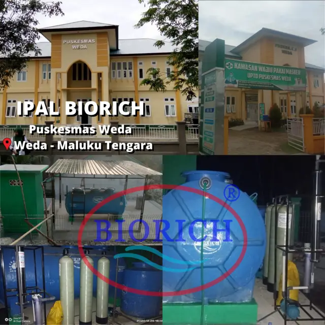 Instalasi IPAL BIORICH di Puskesmas Weda, Maluku Tenggara