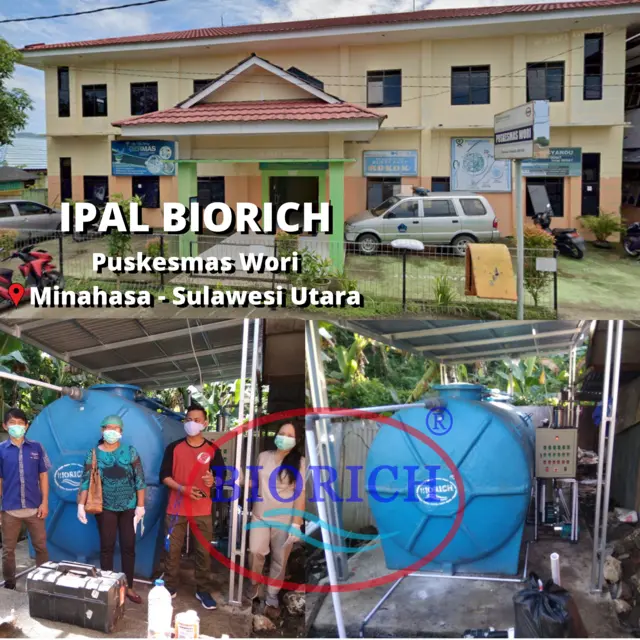 Instalasi IPAL BIORICH di Puskesmas Wori, Minahasa, Sulawesi Utara