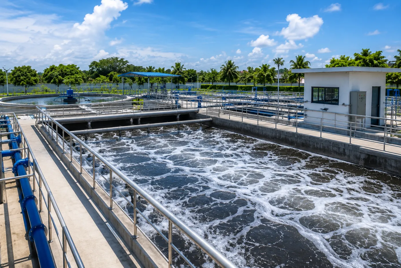 Instalasi IPAL extended aeration untuk gedung dan industri BIORICH