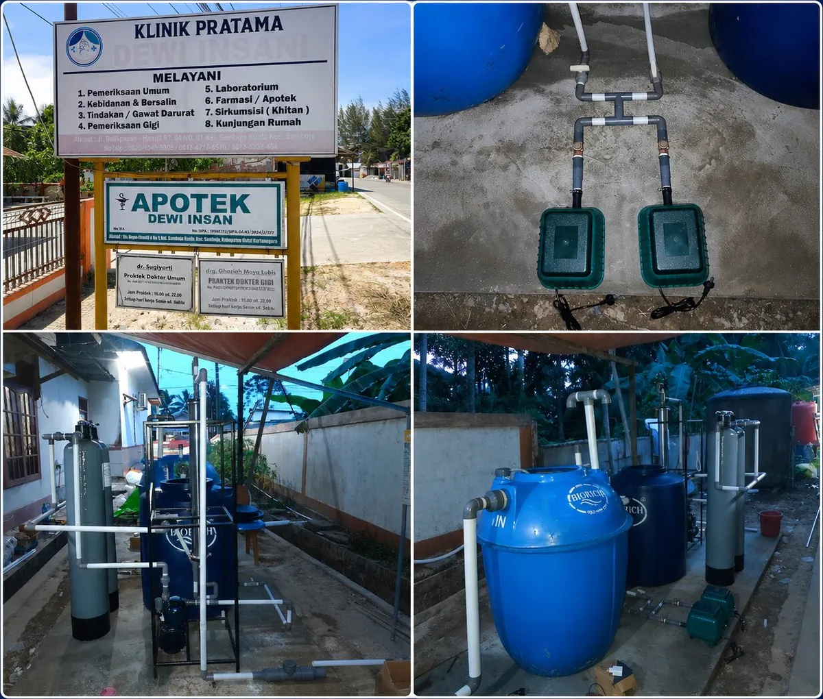 Instalasi IPAL BIORICH di klinik pratama