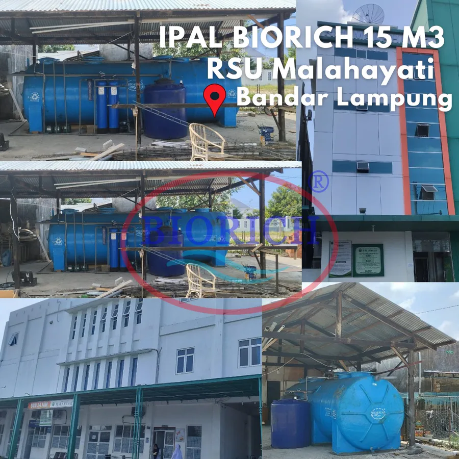 IPAL RSU Malahayati 15 mm3 - foto instalasi IPAL BIORICH