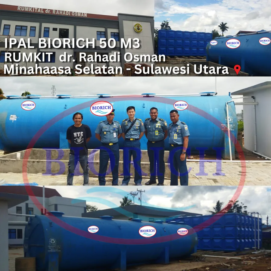 IPAL Rumkit dr. Rahadi Osman 50 mm3 - foto instalasi IPAL BIORICH