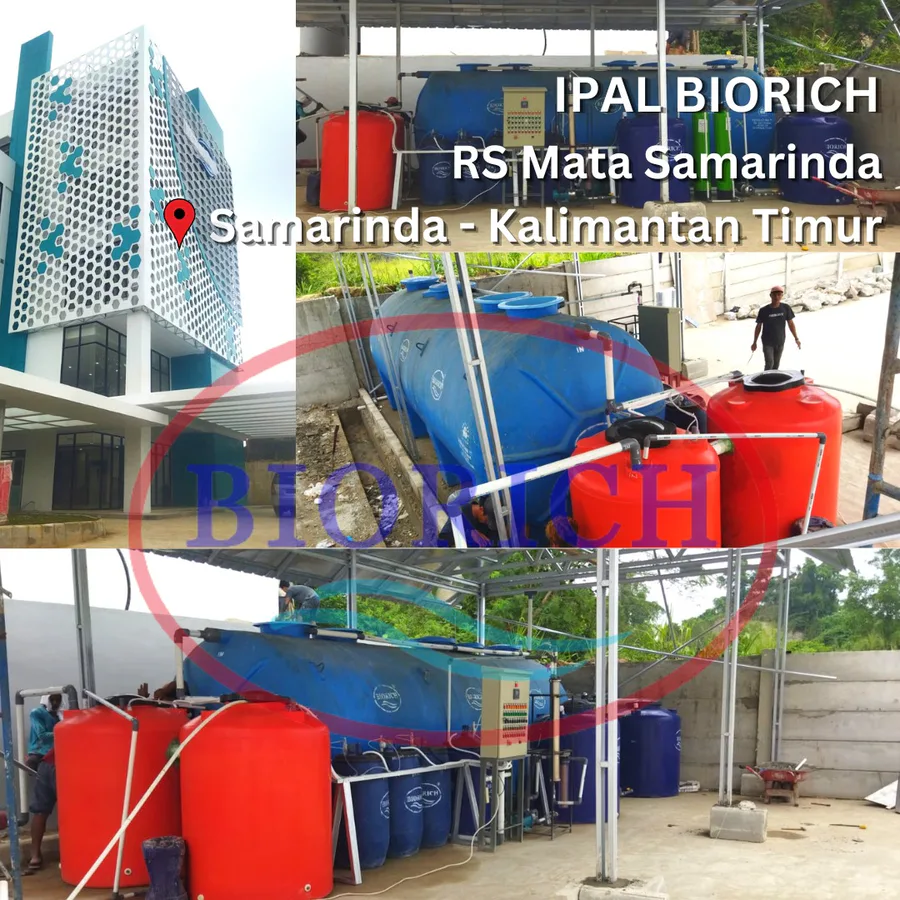 IPAL RS Mata Samarinda - foto instalasi IPAL BIORICH