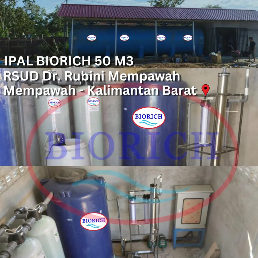 IPAL RSUD dr. Rubini 50 mm3 - foto instalasi IPAL BIORICH